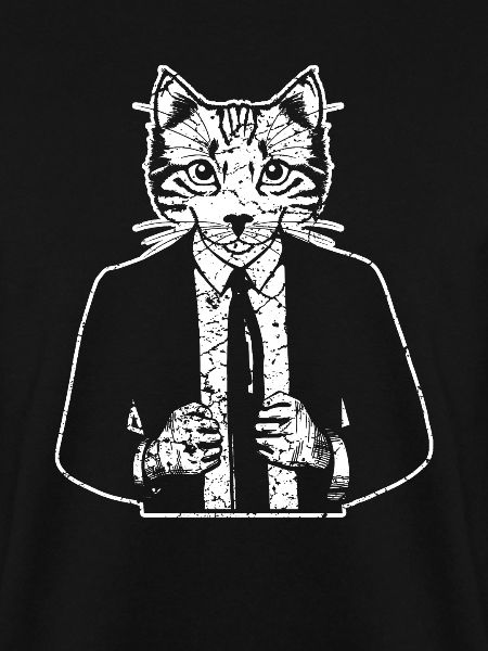 Katze mit Anzug