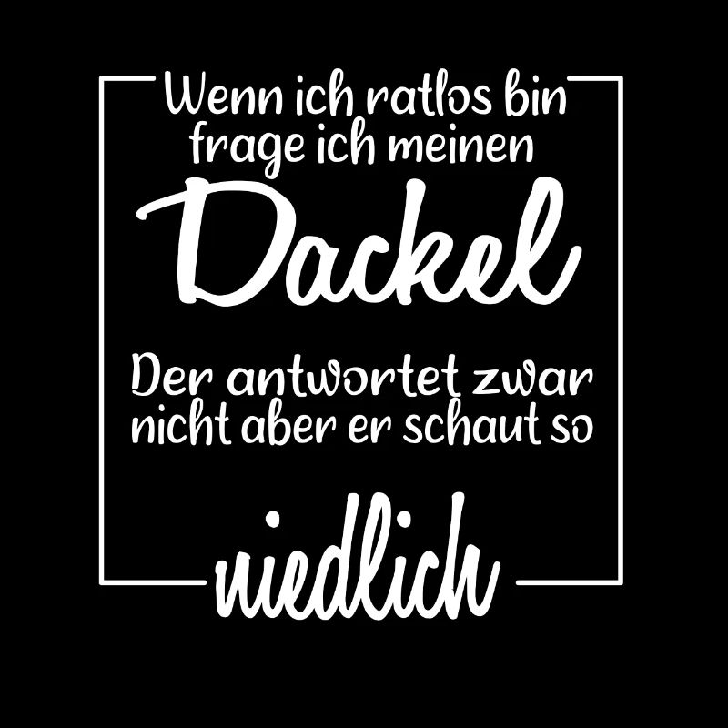 Dackel niedlich Hund Geschenk