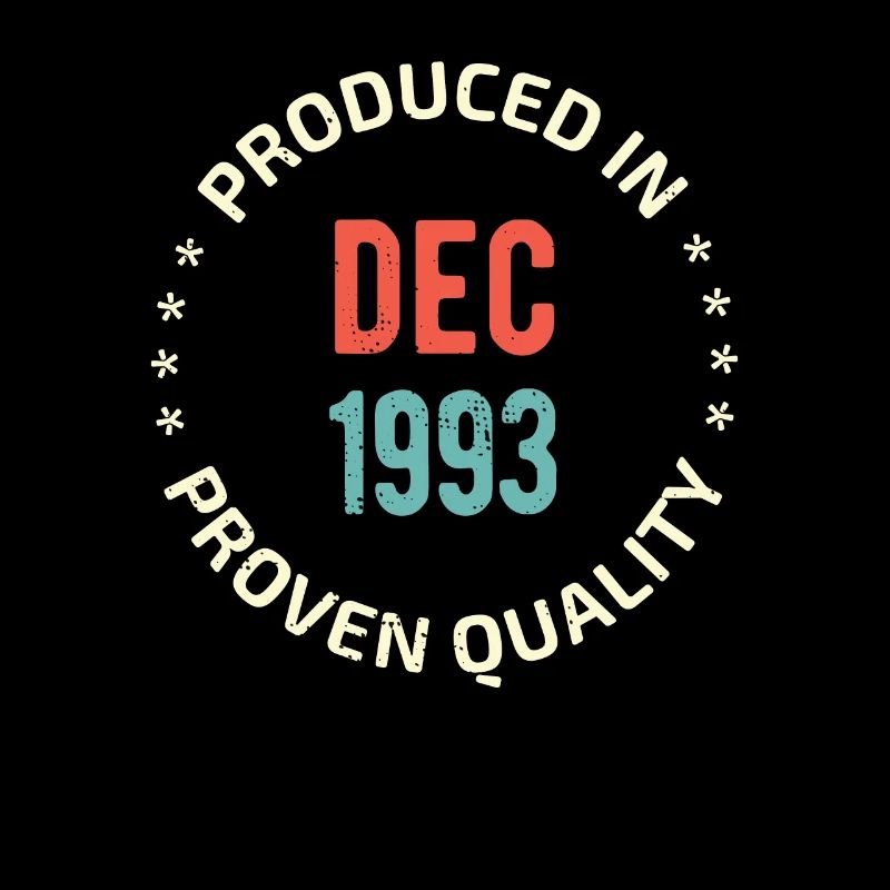 Geschenk 27 Geburtstag Dezember 1993 QUALITY