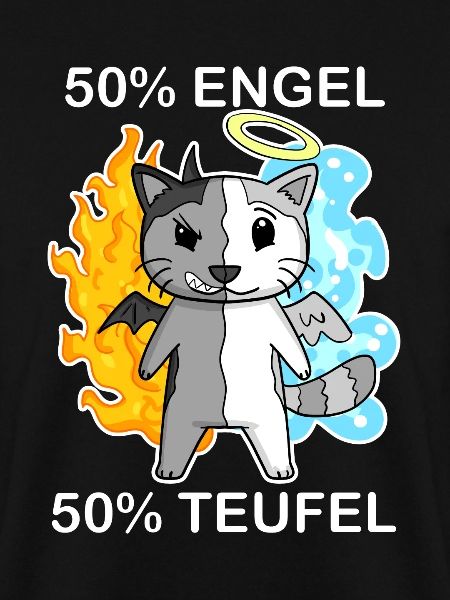 Katze Engel und Teufel