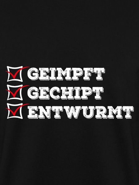 Geimpft Gechipt Entwurmt Impfen