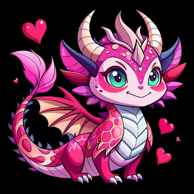 Farbenfroher Drache