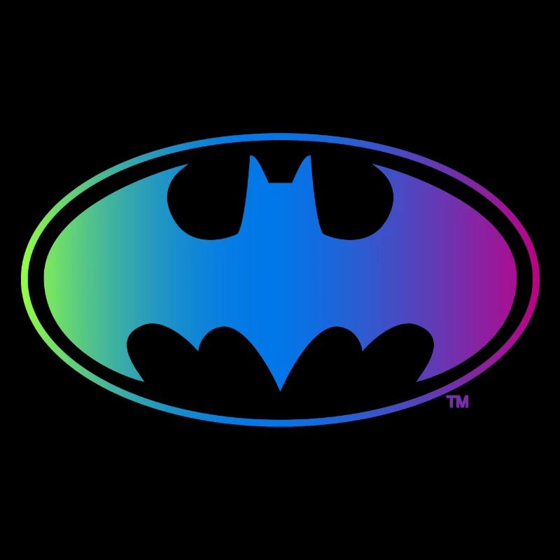 Batman Neon Logo bunt
