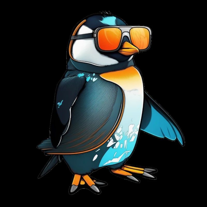 Cooler Pinguin mit Sonnenbrille