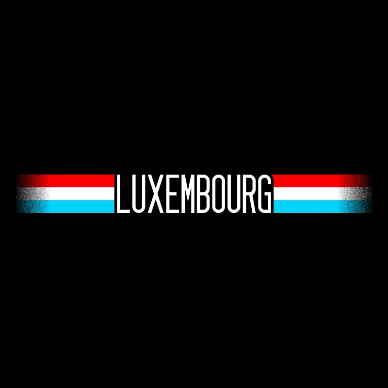 Luxembourg Drapeau / bannière 004 dessins ronds