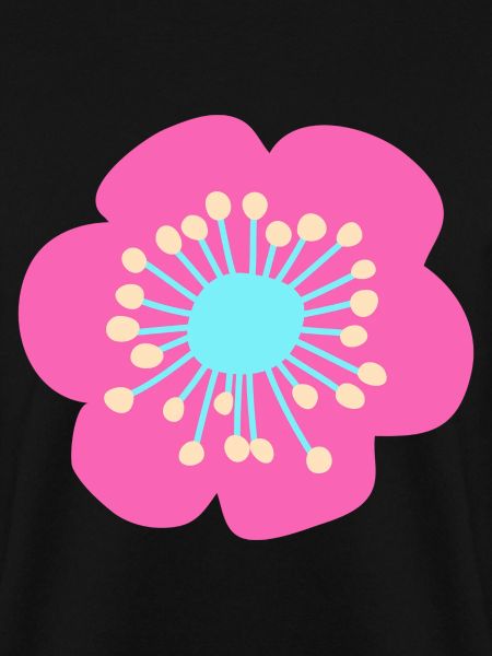 Blume pink und cyan