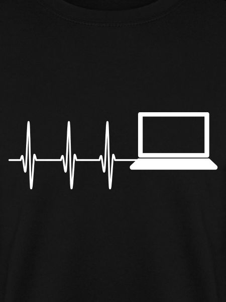 Herzschlag Informatiker Laptop