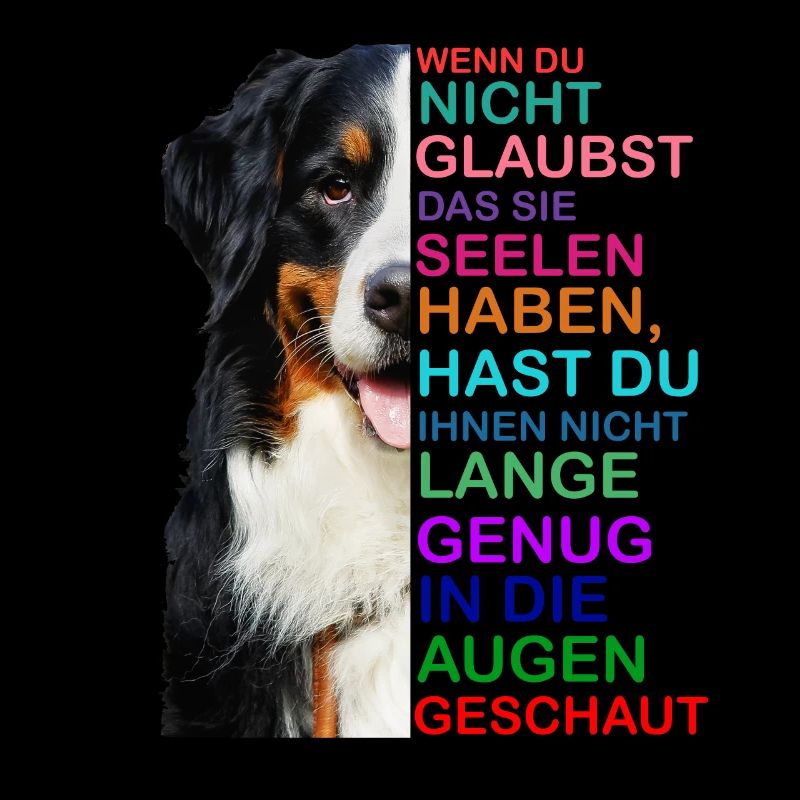 Berner Sennenhund Seele Augen Hundebesitzer