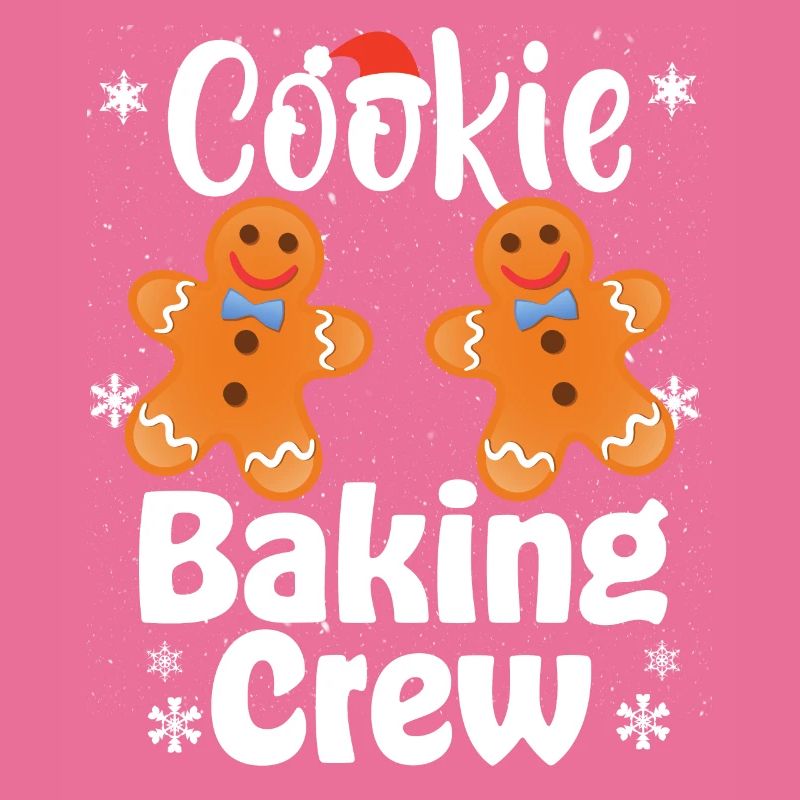 Équipe de cuisson de biscuits de Noël