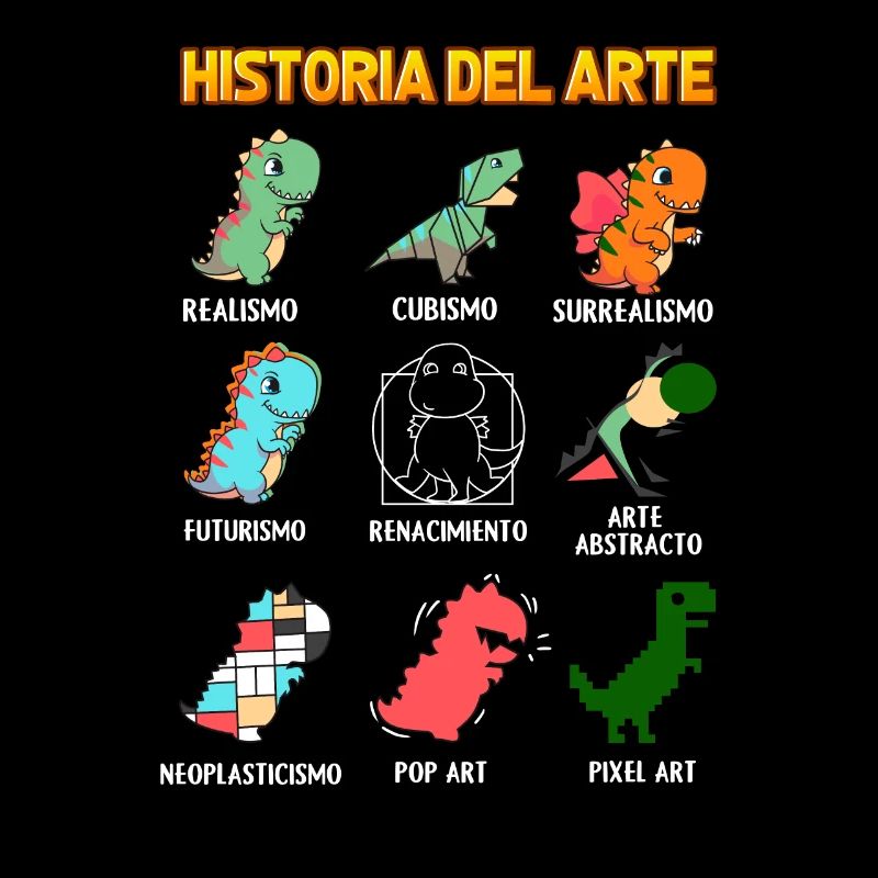 Kunstgeschichte mit Dinosauriern