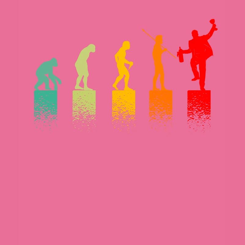 Evolution Aperitif Geschenkidee Lustiger Mann