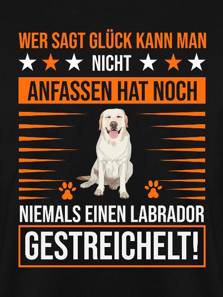 Labrador streicheln
