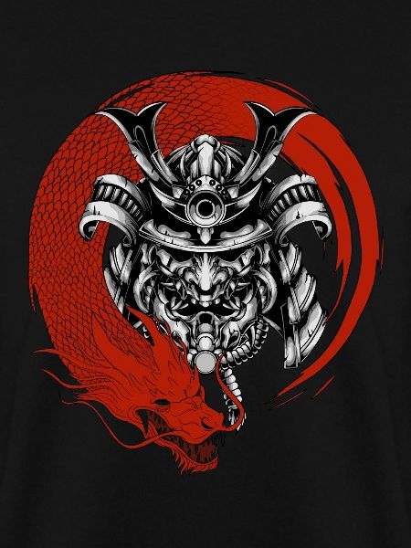 Samurai und Drache