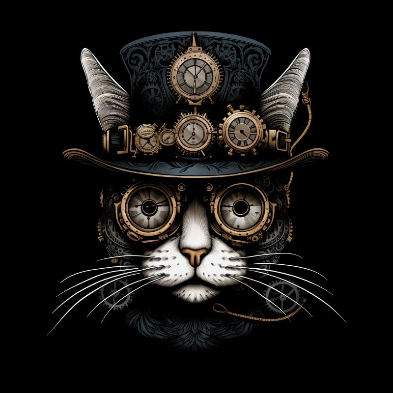 Chat Steampunk drôle cadeau