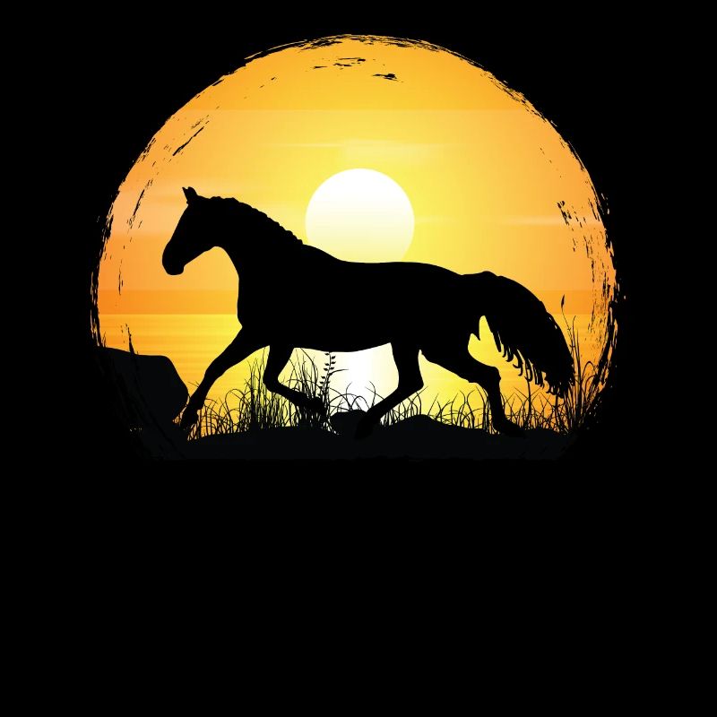 Sonnenuntergang - Warmblut Pferd