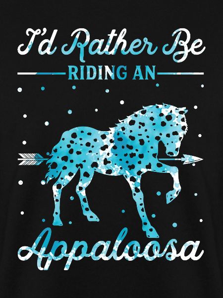 Reiten Eines Appaloosa -Pferdes
