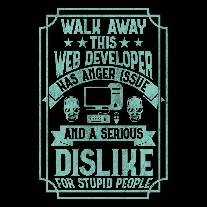 Drôle de programmeur Développeur Web Drôle