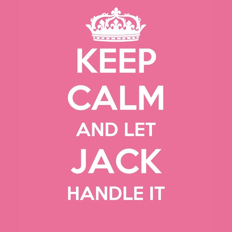 Keep Calm Handle It - Prénom Nom Funny Jack