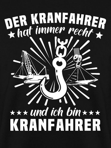 Kranfahrer Kranführer Kran Fahren