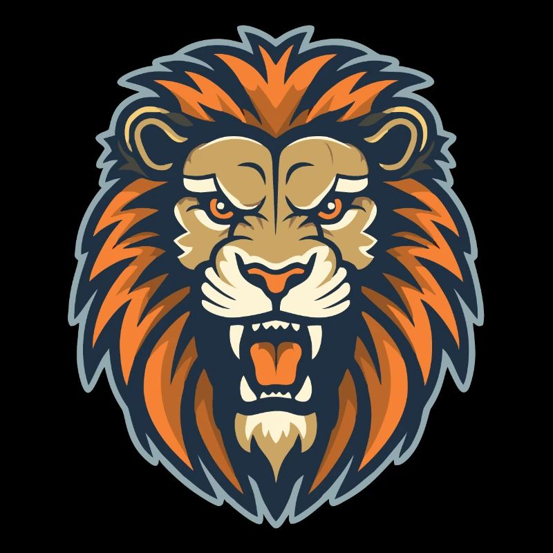A roaring lion