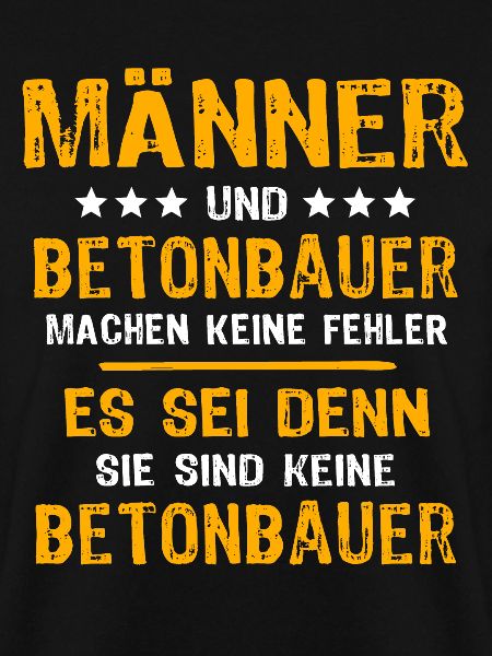 Betonbauer Spruch