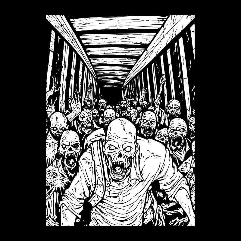 Der Tunnel der Horror-Zombie-Horde