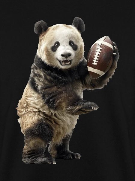 Großer Panda Fußball