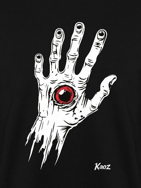 Weiße Zombie-Hand mit Auge