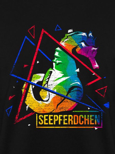 Seepferdchen Polygon Geschenk