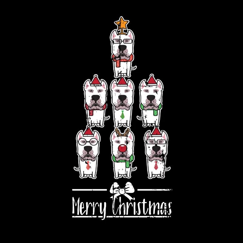 Dogo Argentino Weihnachtsbaum