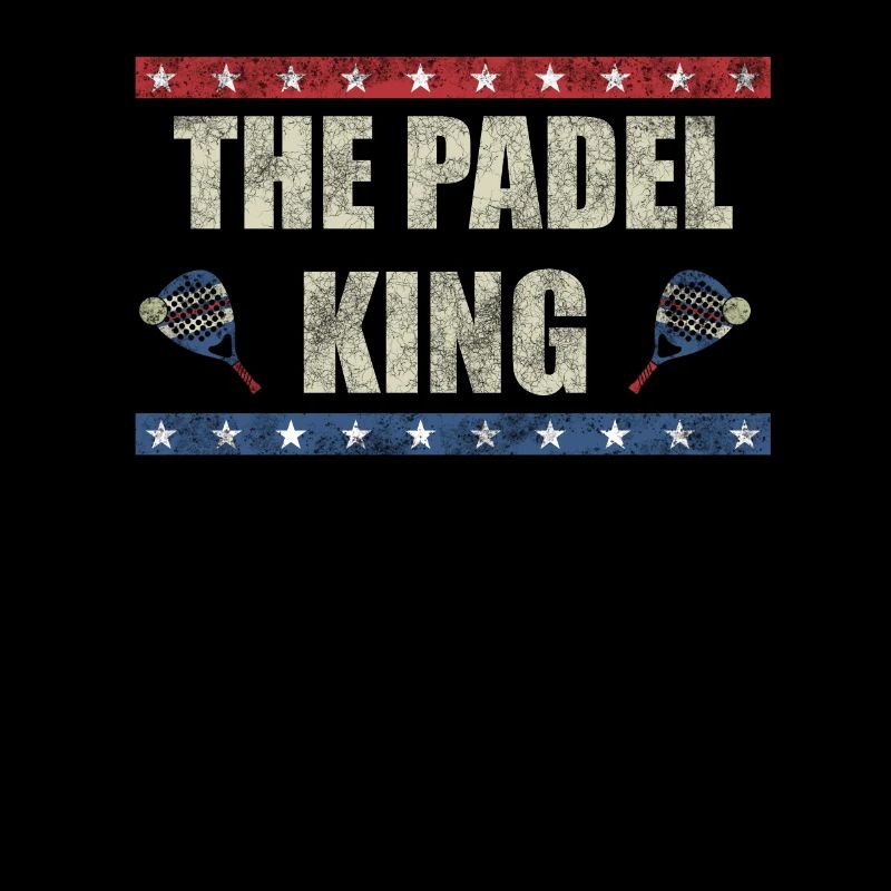 Le Padel King America Flag Padel Player Paddle
