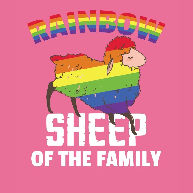 LGBT Regenbogenfarbe Schaf Pride Monat