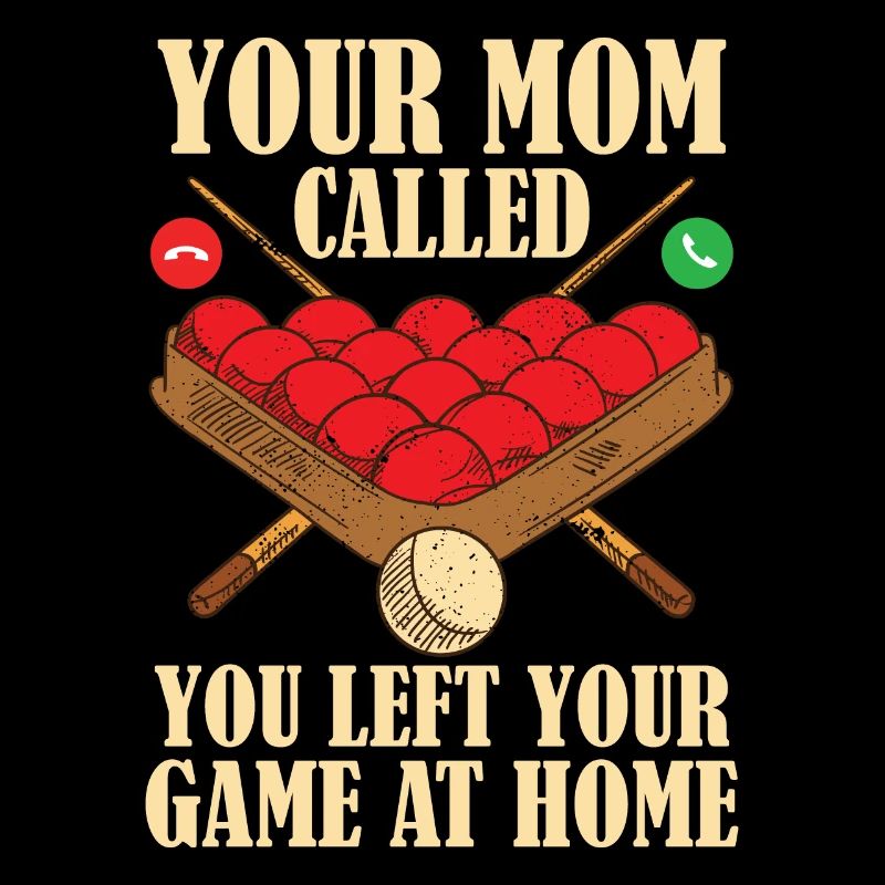 Cue Stick Snooker Player Humour