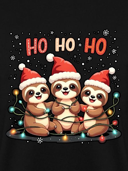 Weihnachtsoutfit Faultier Weihnachts Pyjam