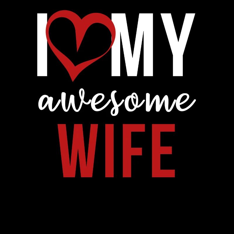 Proud Husband Vater Awesome Wife Geschenk Idee