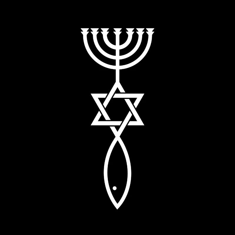 Jerusalem messianisches Siegel Menora Davidstern