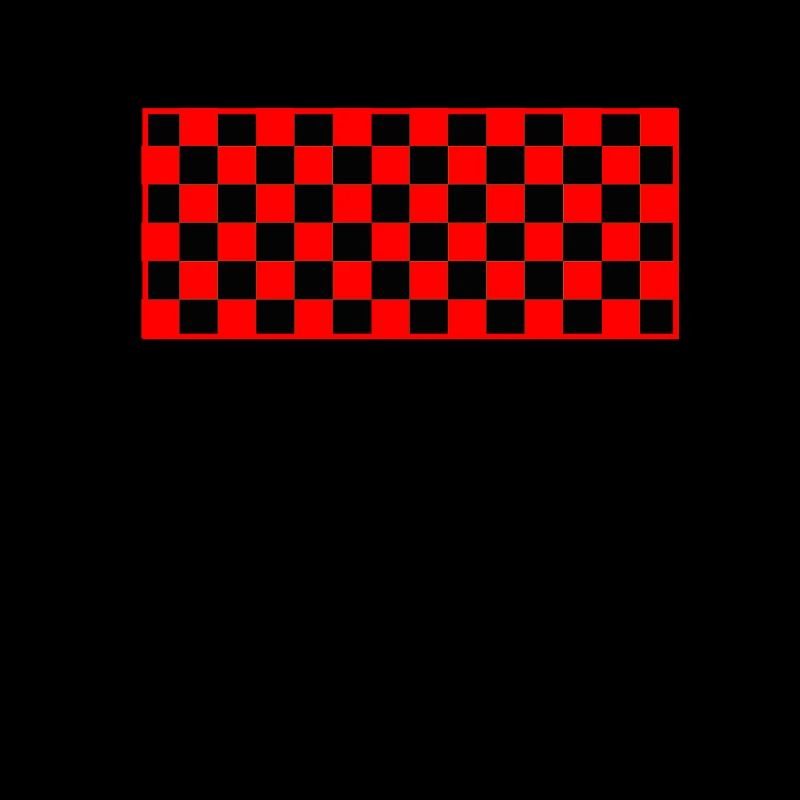 Checkered Checker Schwarz Rot