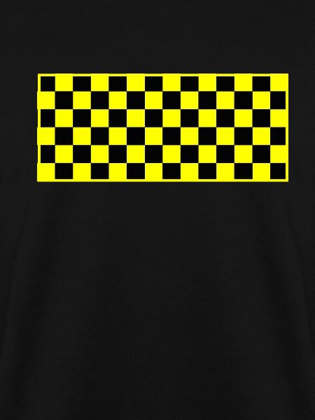 Checkered Checker Schwarz Gelb