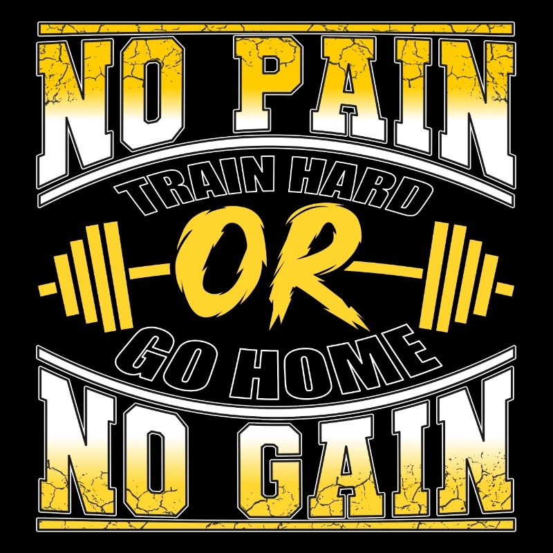 Pas de douleur pas de gain bodybuilder disant la motivation
