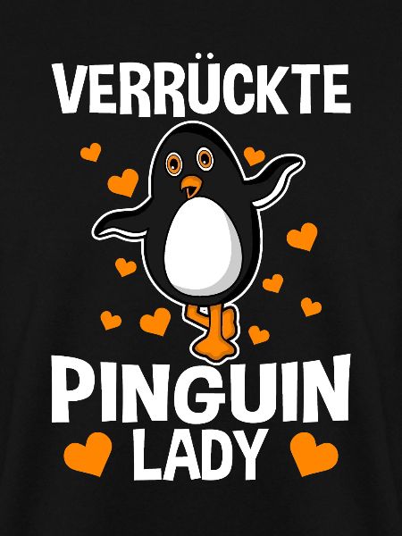 Verrückte Pinguin Lady