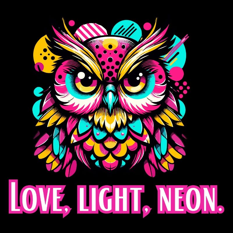 Love, Light, Neon Owl