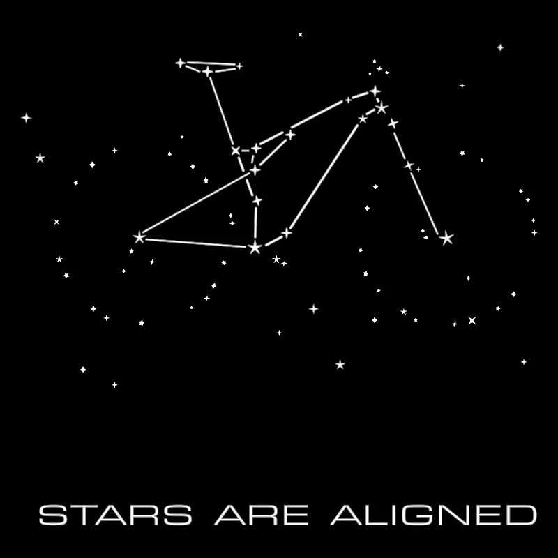 Les étoiles sont alignées