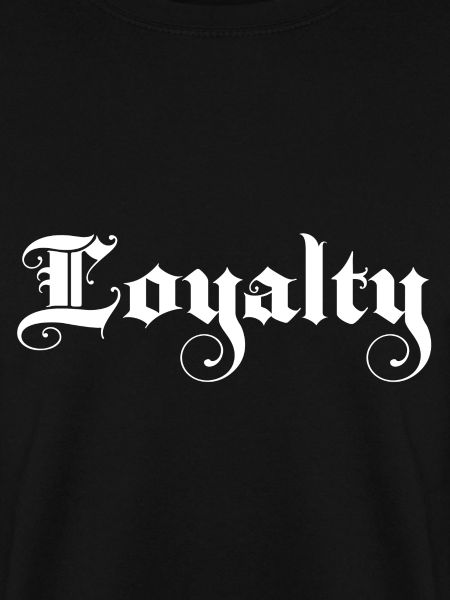 Loyalität Loyalty Fancy Script Geschenk