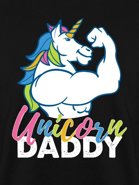 Einhorn-Vati - lustiges Fitness-Gymnastik-Regenbogen-Vati-Geschenk