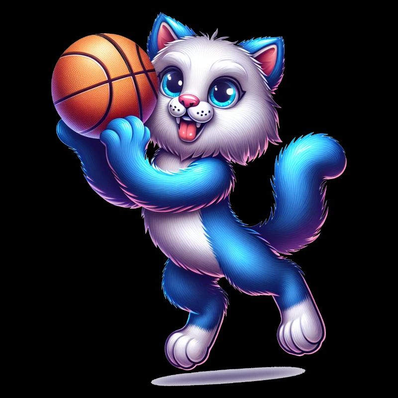 Chat Mignon Joueur De Basket-Ball