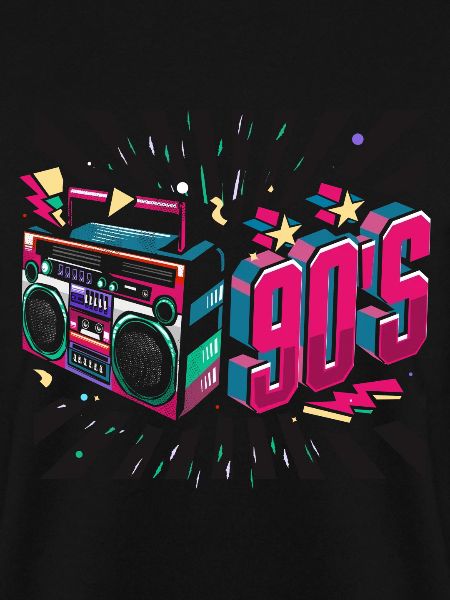 90er Neon Kassette