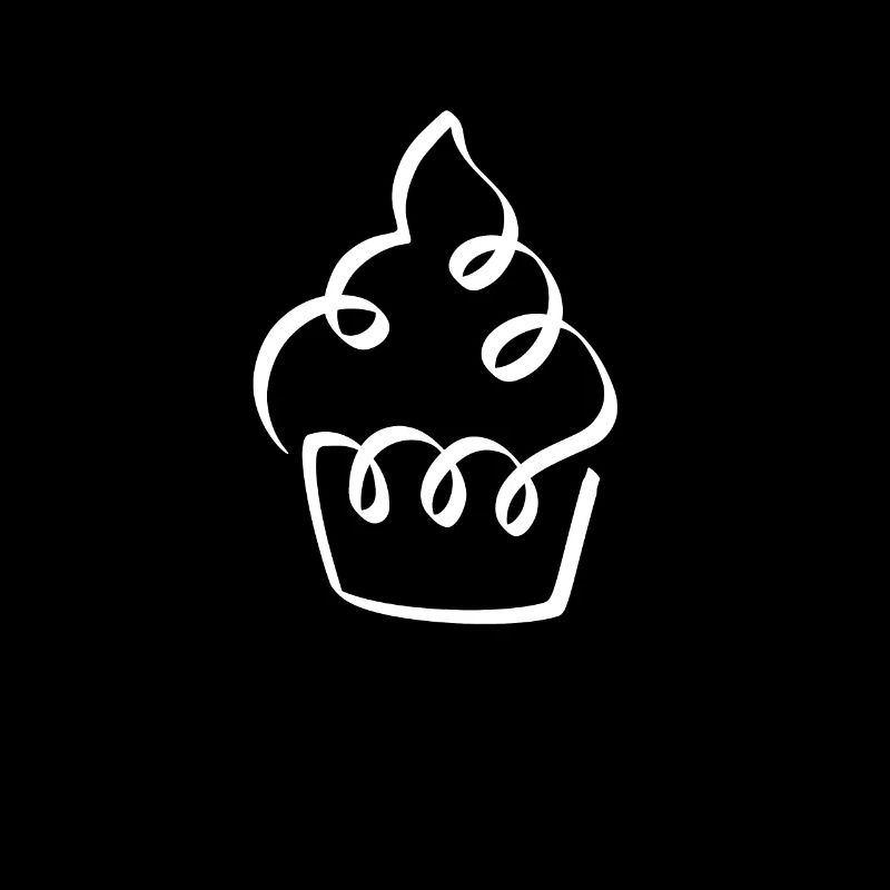 MUFFIN LINE ART | Süßes Dessert | Feinschmecker