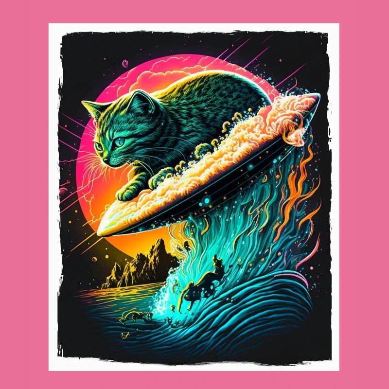 Chaton de chat Space Alien Planet Astronaute