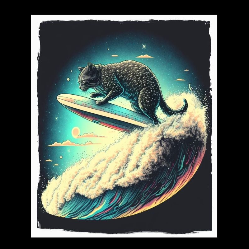 Chaton de chat Space Alien Planet Astronaute
