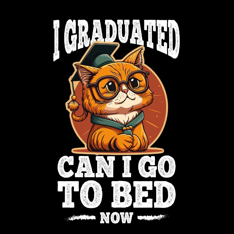 Diplôme Sleeping Cat Uni Master Bachelor